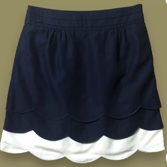 Floreat skirt navy blue and ivory size 4 - Picture 6 of 6